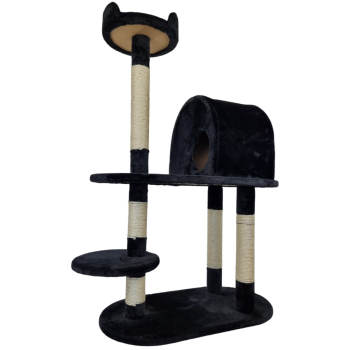 Kratzbaum - 75x41x124 cm - Schwarz